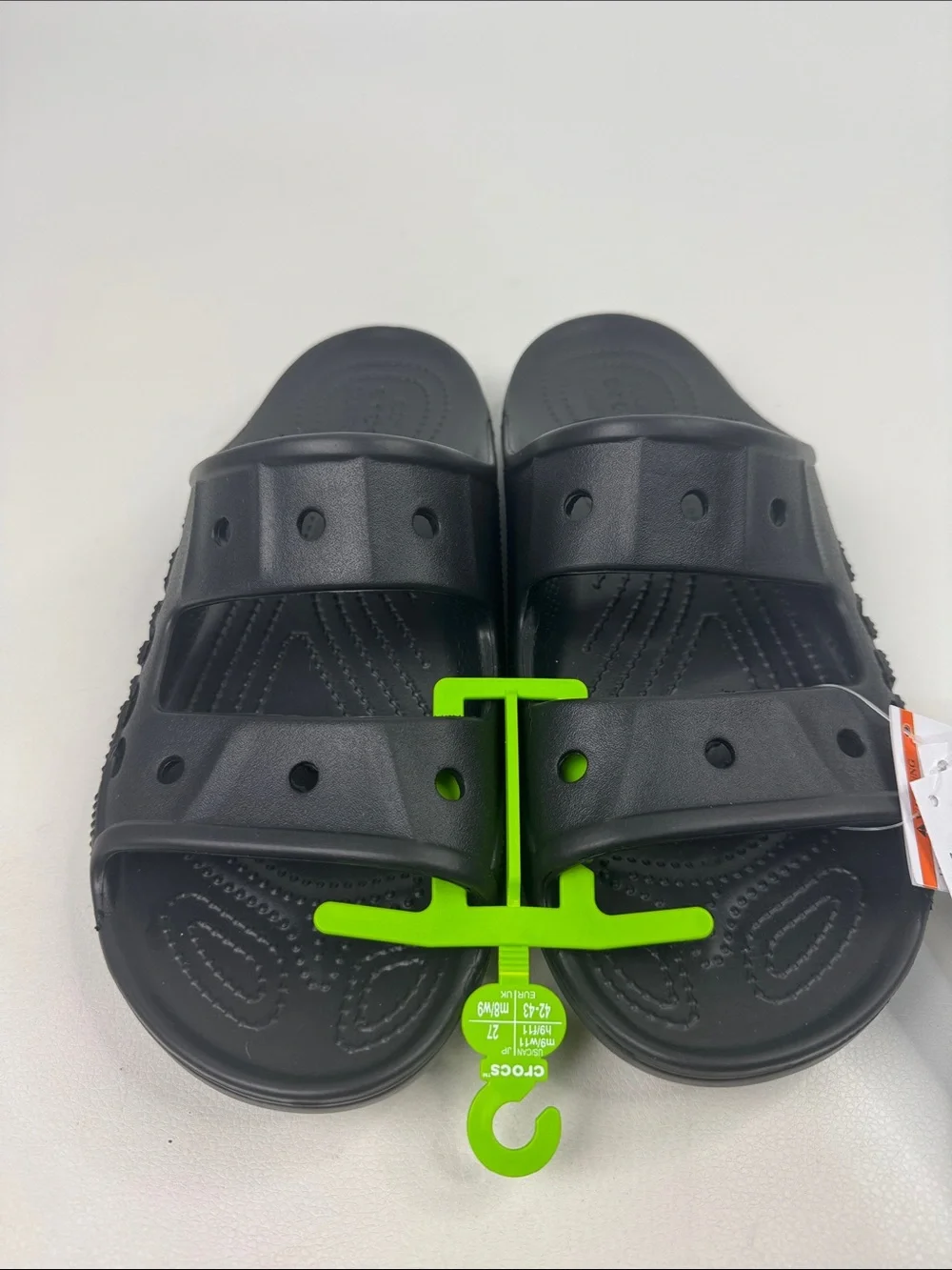 CROCS Baya UNISEX Black Slide Sandals sliders Open Toe Mens 9, Women’s 11 NEW